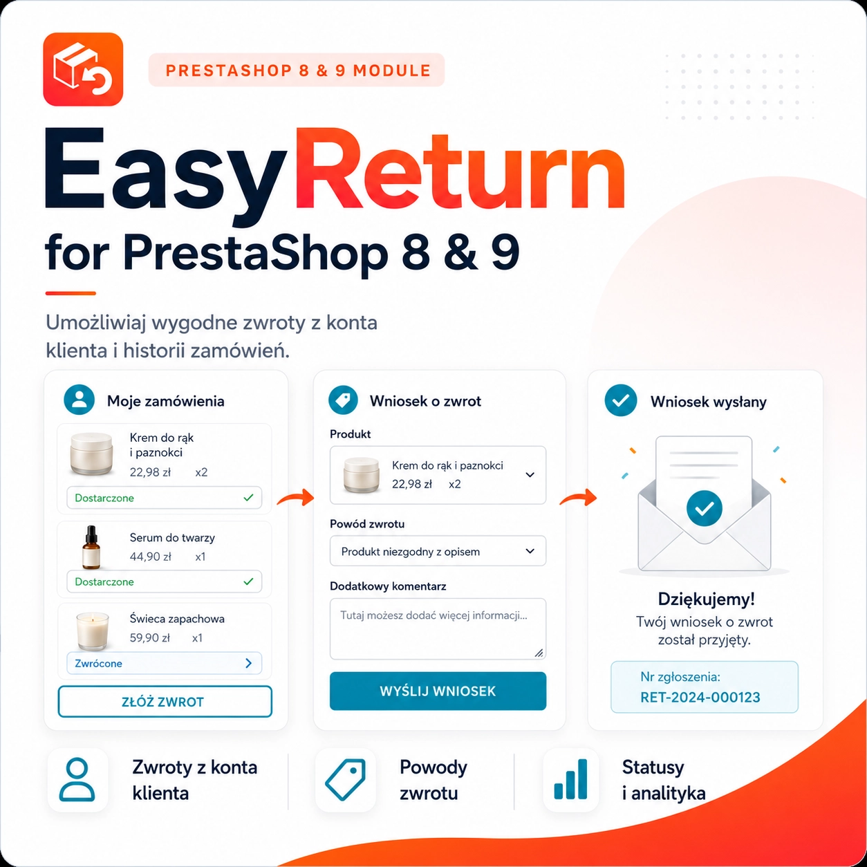 EasyReturn PrestaShop 8 / 9